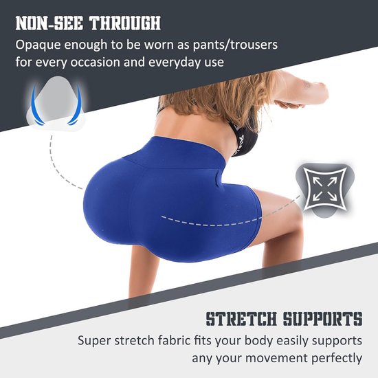 Zachte Fietsshorts Hoge Taille voor Dames - Yoga, Running en Gym — afbeelding 2