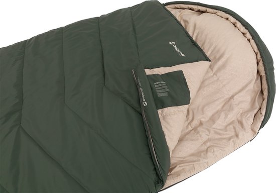 Outwell Caldera Lux XL Green Slaapzak Dekenmodel +8 C 220 x 100 cm van Merkloos — afbeelding 5