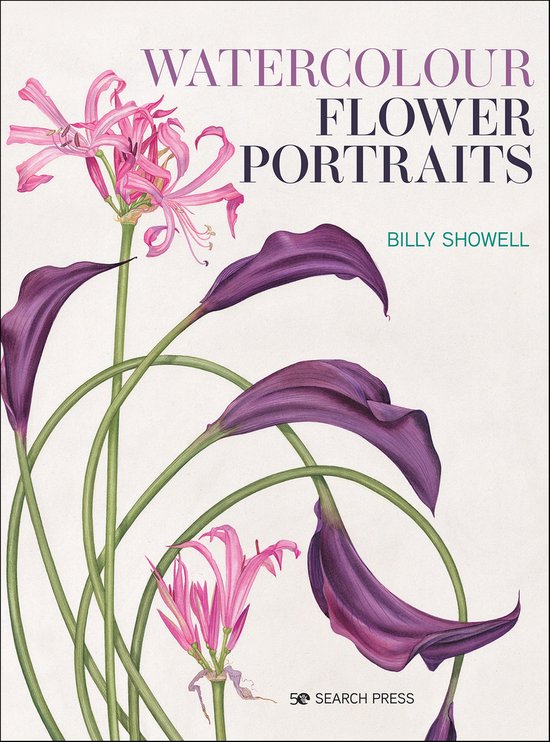 Watercolour Flower Portraits - cover