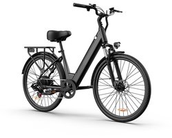 Elektrische fiets - Actieradius 100km - Verwijderbare batterij 48V10.4Ah - Motor 250W - 7 versnellingen - 26 Inch City Commuter EBike - Zwart