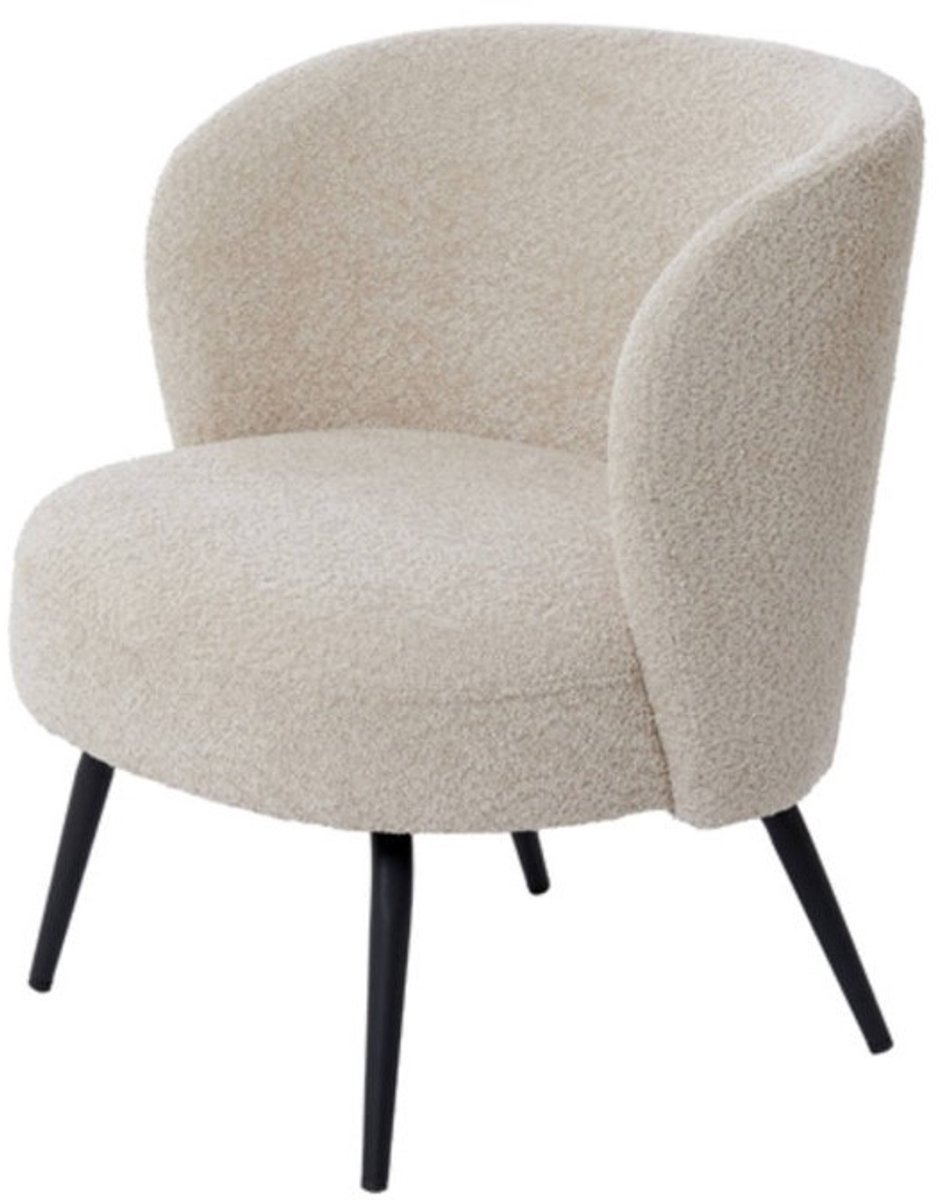 Fauteuil Dieyda Bouclé - Beige