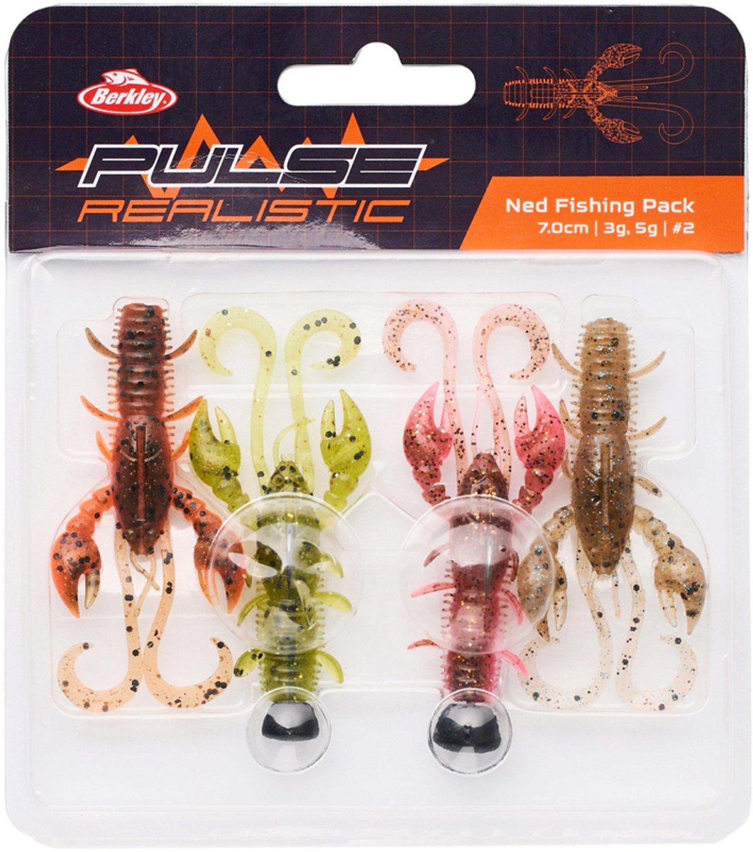 Berkley Ned Fishing Loodvrij Softbait Pack 3/5g - Kunstaas Set
