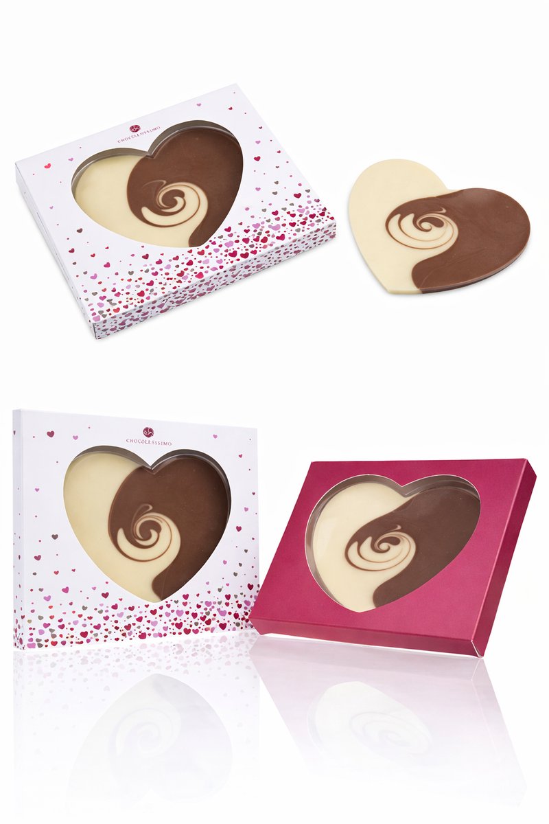 Chocolissimo-ChocoHeart-Witte en melkchocolade