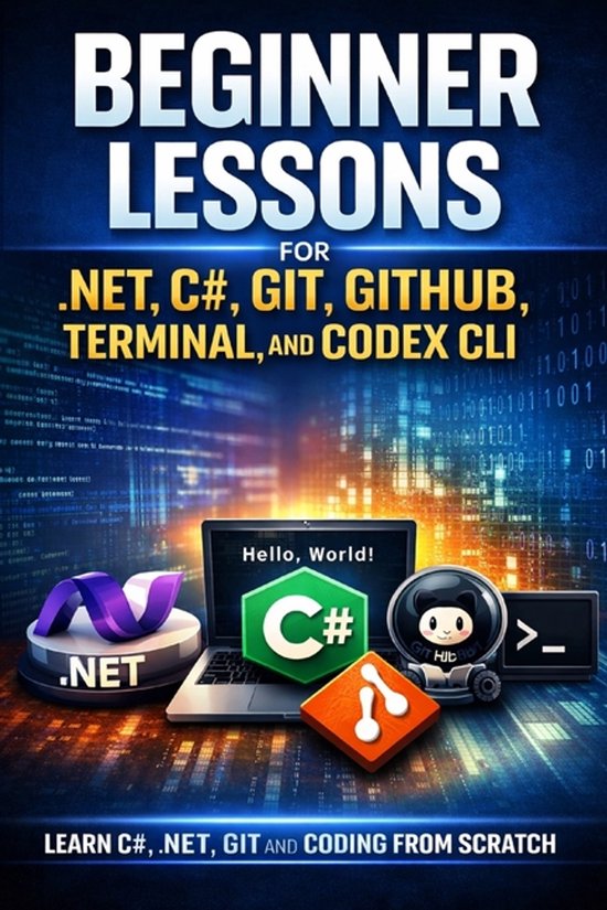 AI Software Handbooks- Beginner Lessons in .NET, GitHub and  ... - cover