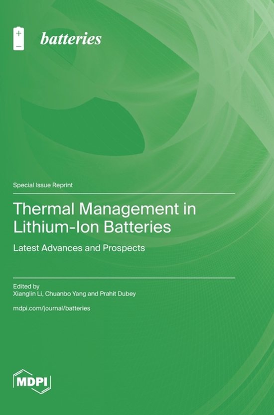 Thermal Management in Lithium-Ion Batteries | 9783725856930 | Boeken | bol