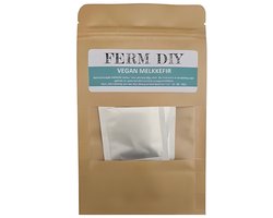 Plantaardige melkkefir cultuur - verpakking met 2 sachets voor 250L vegan melk kefir met de moederbatch methode - makkelijk te maken -zelf kefir fermenteren