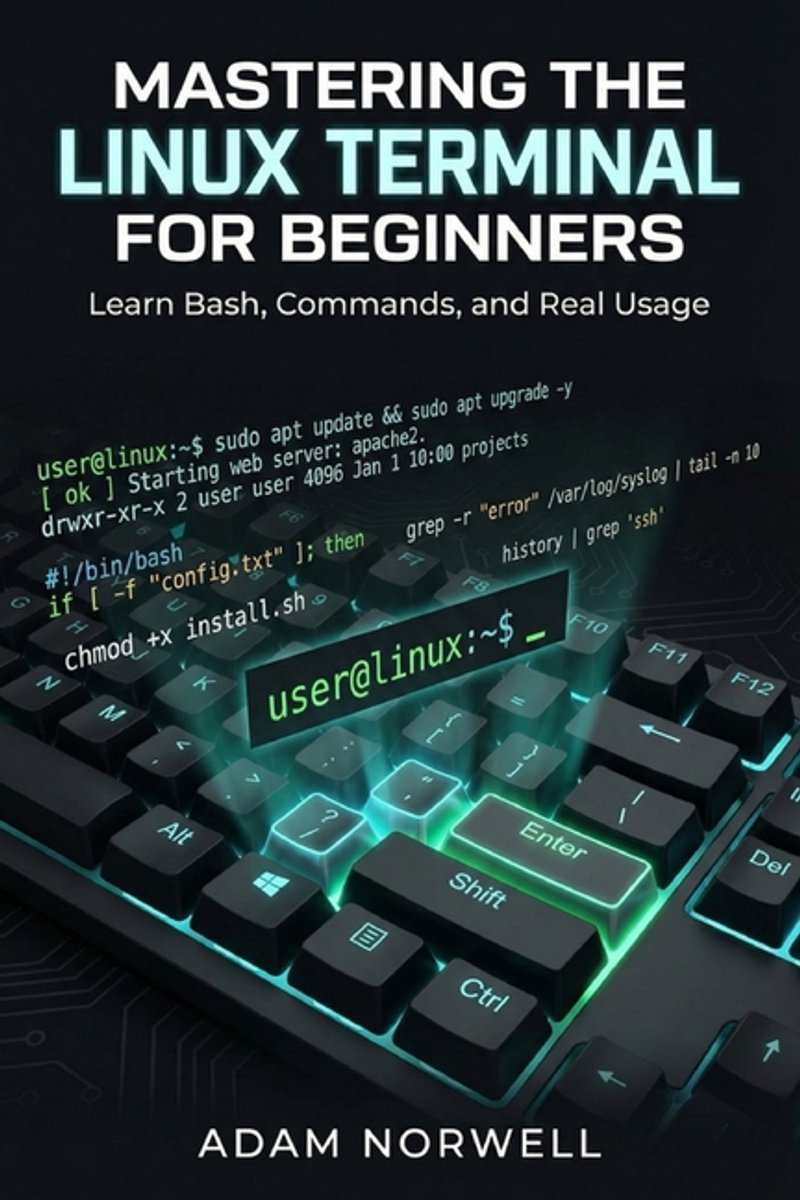 Omslag van Mastering the Linux Terminal for Beginners