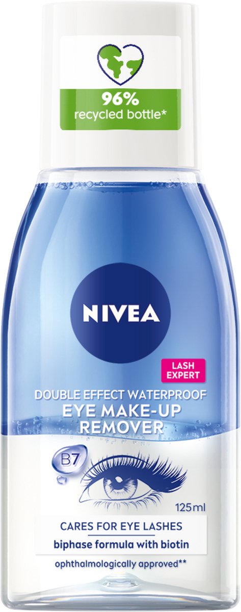 NIVEA Double Effect Waterproof Oogmake-up Remover - Make up Remover - Reinigt en verzorgt- Cleanser - 125 ml