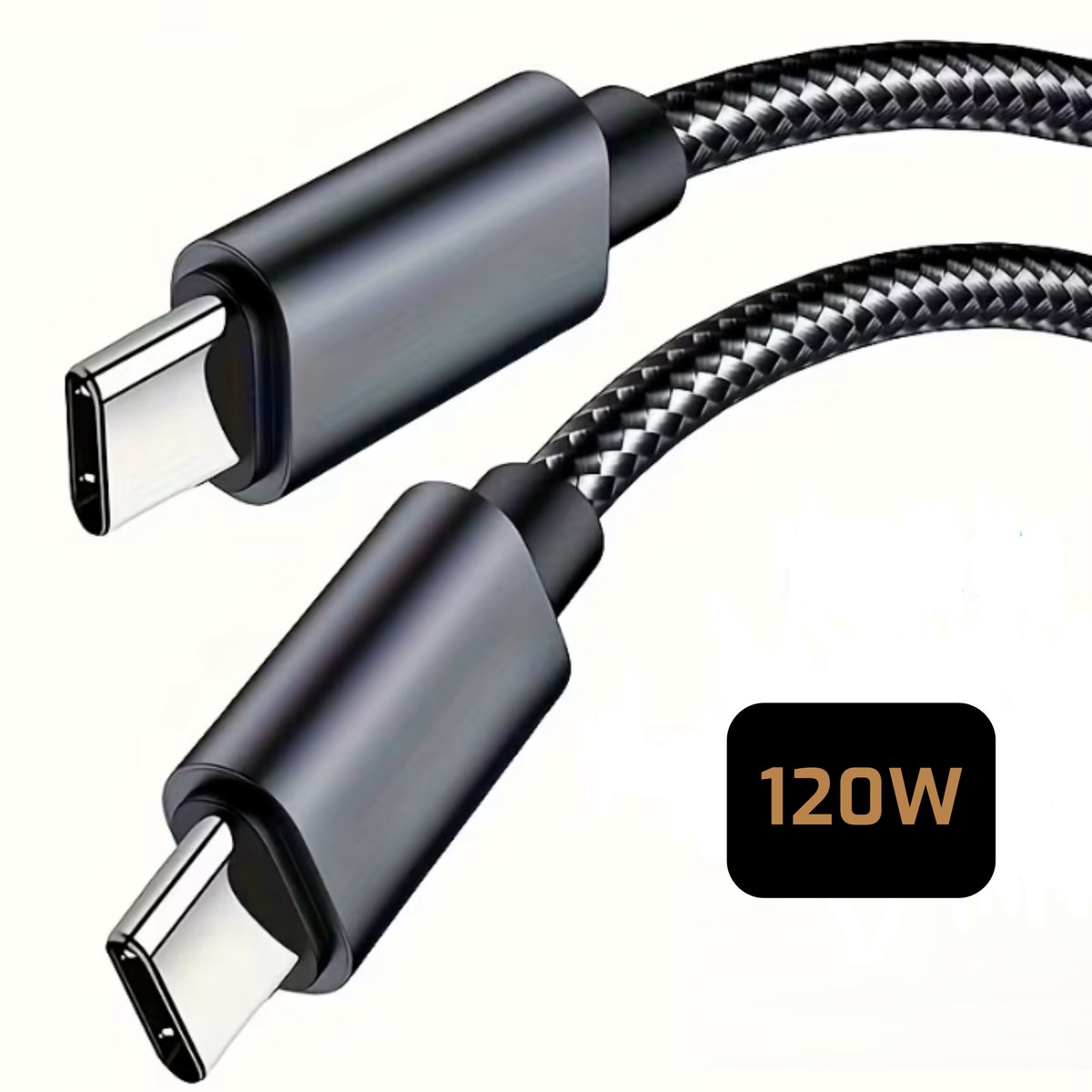 LUKARDIE® 120W Super Fast Charging USB-C naar USB-C Kabel - 6A - Snellaadkabel - Geschikt voor Samsung, Xiaomi, Huawei & iPad Pro - Laden & Dataoverdracht - Siliconen – 2 Meter –