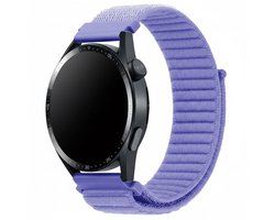 Nylon bandje - geschikt voor Garmin Vivoactive 4 / Venu 3 / Venu 2 / Forerunner 255 / Forerunner 265 / 570 (47mm) en Polar Vantage M / M2 / V3 / Grit X (Pro) - lavendel