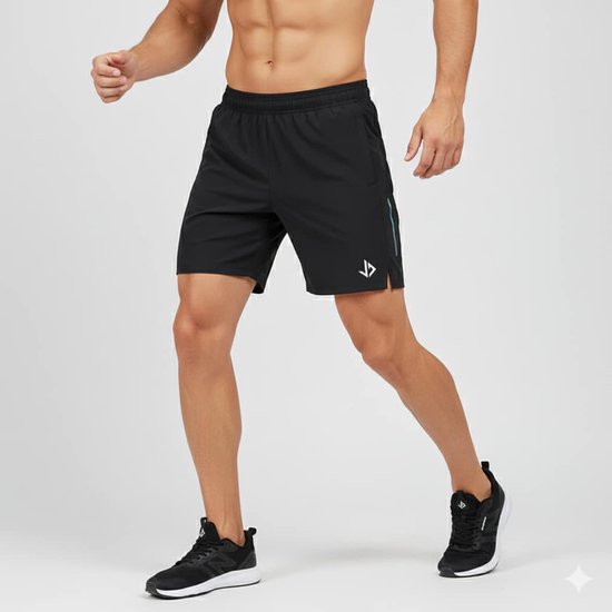 JUSS7 Sportswear - Short Sport Homme - Zwart - XL