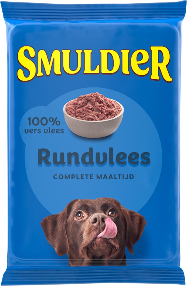 Smuldier Smuldier Rundvlees 400g | 48 st. | compleet | diepvries hondenvoer | vers vlees