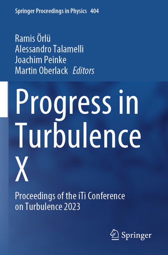 Springer Proceedings in Physics404- Progress in Turbulence X - cover