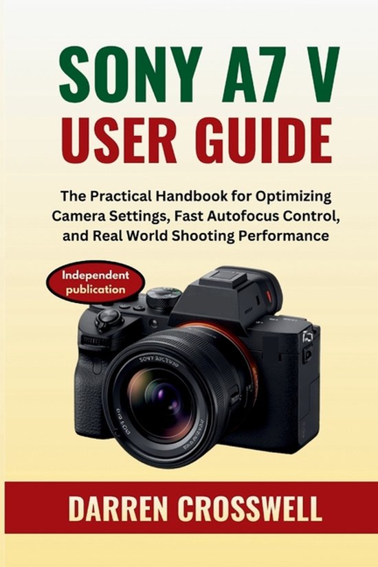 Sony A7 V User Guide - cover