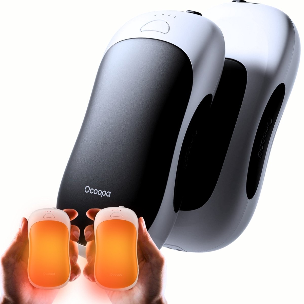 Ocoopa® Elektrische Handwarmers UT3 PRO – 2-in-1 Elektrische Handwarmer & Powerbank (10.000 mAh) - Innovatief Tweedelig Magnetisch Design – Elektrische Handwarmers – Raynaud – Golf – Outdoor - Wintersport