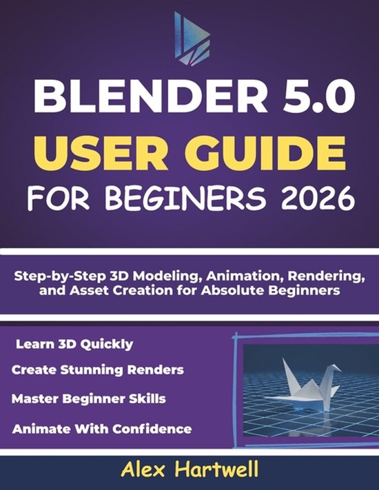 Blender 5.0 User Guide for Beginners 2026 - cover