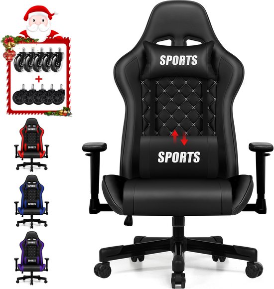 Hiaonyx Gaming Stoel - 170° Verstelbare Rugleuning