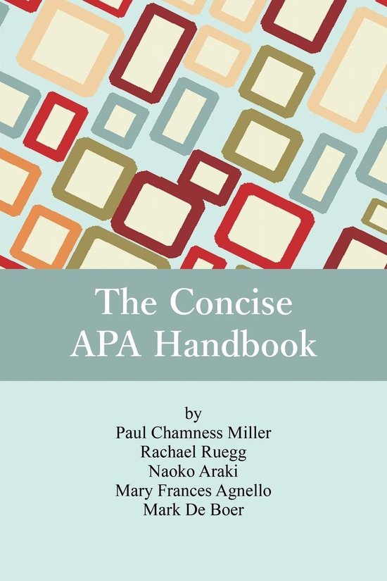 The Concise APA Handbook - cover