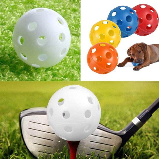 IMPERATORIS® Golf Oefenballen - Airflow Ballen - Geperforeerde Plastic Ballen - Voor Training in Tuin en Binnen - Lichtgewicht - Set van 30 - veelkleurig van IMPERATORIS — afbeelding 3