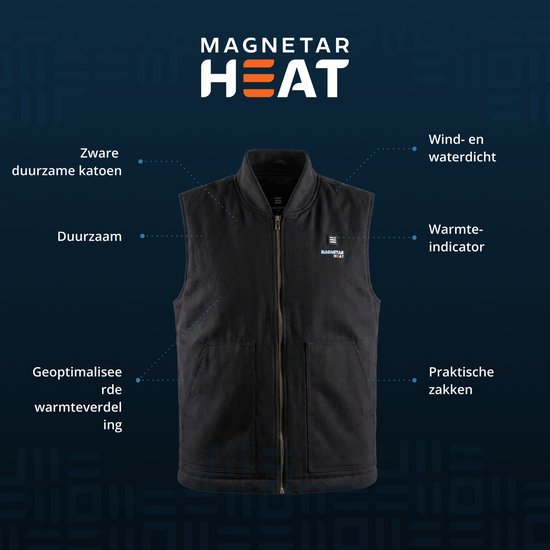HKM HEREN VERWARMDE BODYWARMER HEAT CONTROL STYLE Zwart | De Kroo Ruitersport