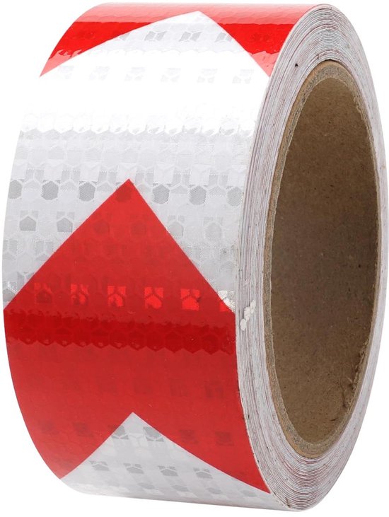 Provento Zelfklevend Reflecterend Plakband Rood Wit Waterdicht 