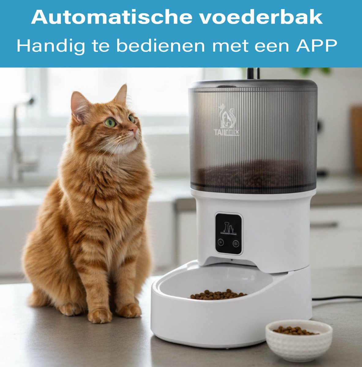 Tail Mix 4L Automatische Voerbak - WiFi + App thumbnail 2
