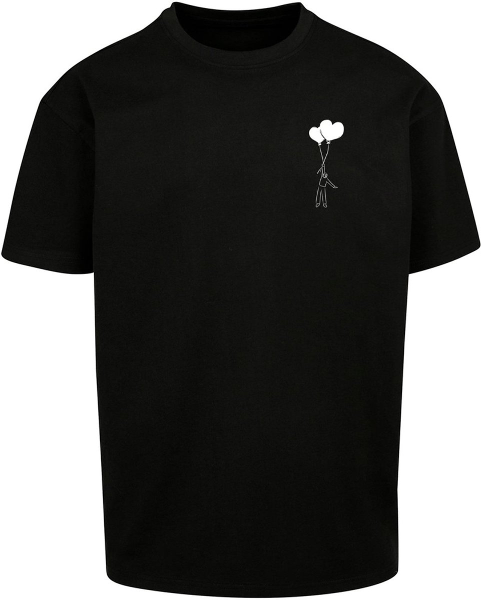 Merchcode - Love In The Air Heavy Oversize Heren Tshirt - S - Zwart