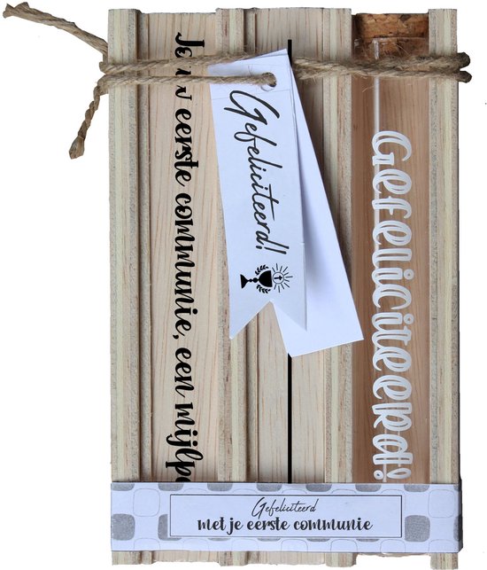 Communie cadeau - eerste communie - geld cadeauverpakking met fotostandaarden