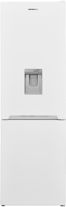 Heinner HCNF-V291WDE++ Koel-vriescombinatie 291L No Frost Waterdispenser LED Verstelbare Leggers Wit