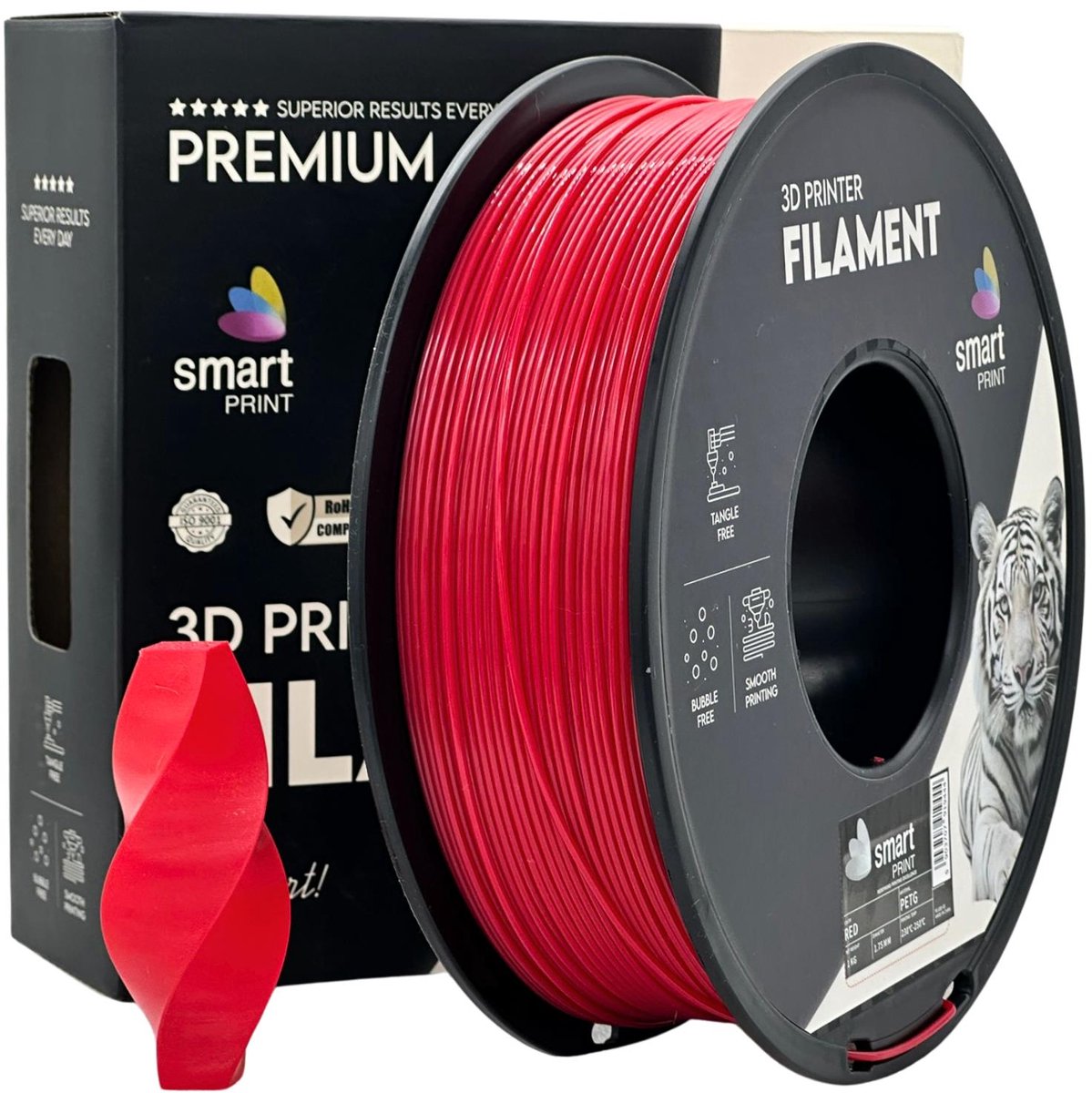 Smart Print PETG Red 1.75mm 1kg