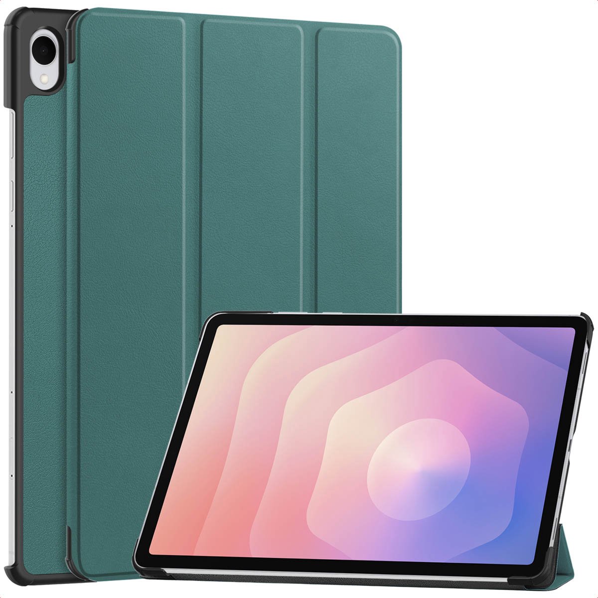 imoshion Tablet Hoes - Geschikt voor Samsung Galaxy Tab S11 - Trifold Bookcase - Donkergroen