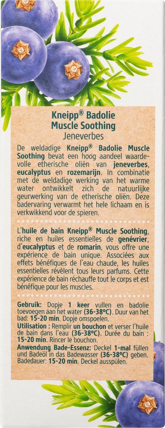 Kneipp Muscle Soothing - Badolie - Jeneverbes - Verkwikkend voor spieren - 100 ml