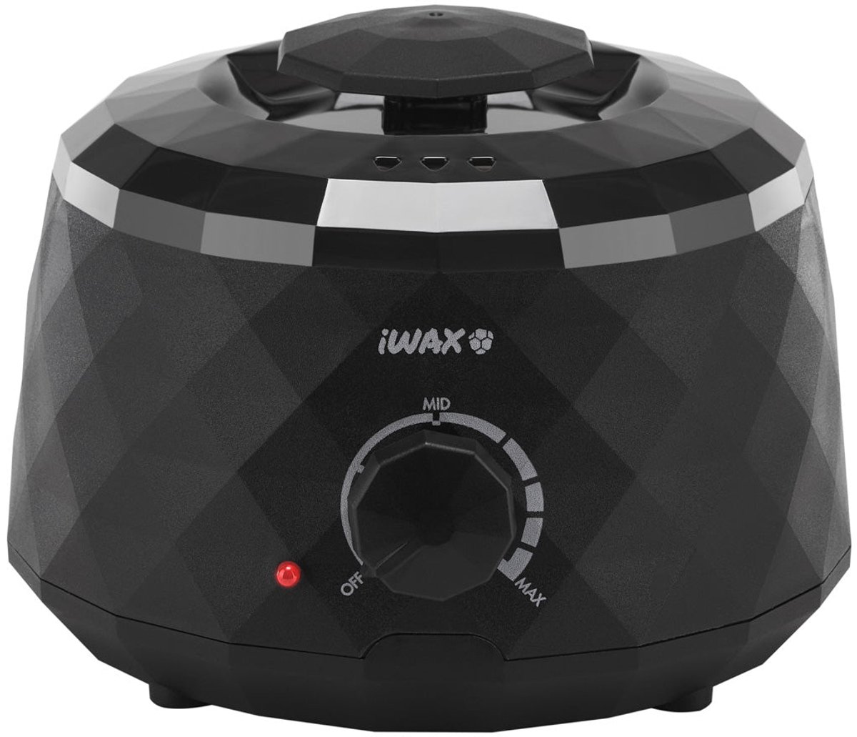 Waxverwarmer - Waxheater - Wax verwarmer - 400ml 100W voor Ontharing & Paraffine met Instelbare Temperatuur en Uitneembare Bak – Professionele iWax Diamond Zwart
