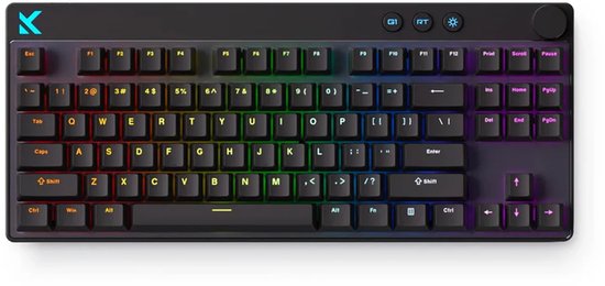 MCHOSE Mix 87 - Hall Effect - Magnetische Switch - Aluminium Behuizing - Gaming Keyboard - Mount Tai Switch - 80% Layout - Cherry Profile - PBT Double Shot - Zwart
