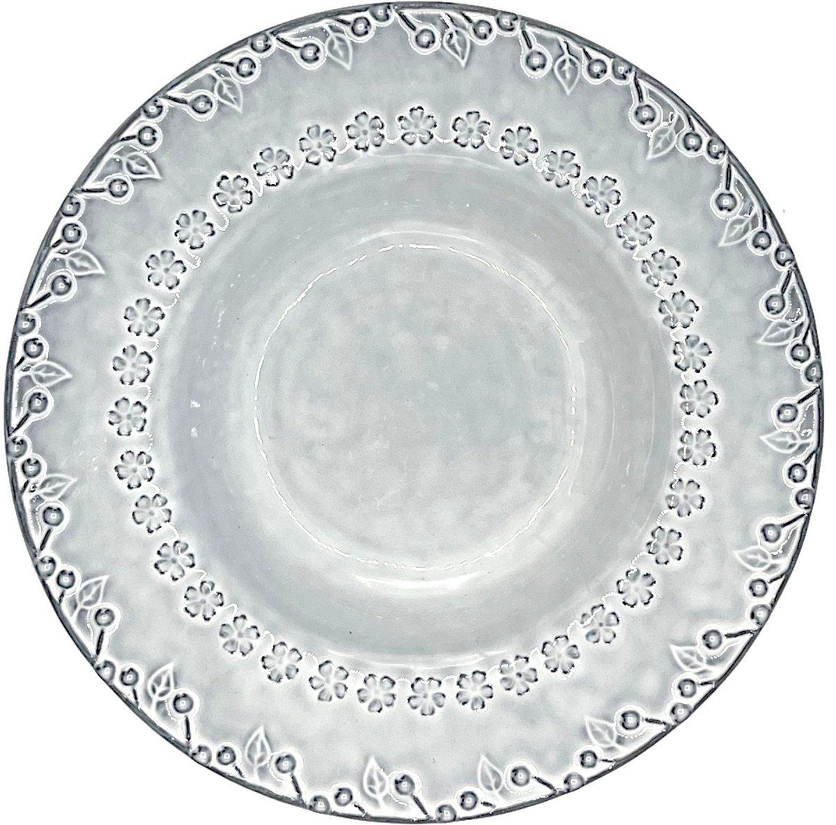 Bordallo Pinheiro soepbord Flora antique white - 4 stuks