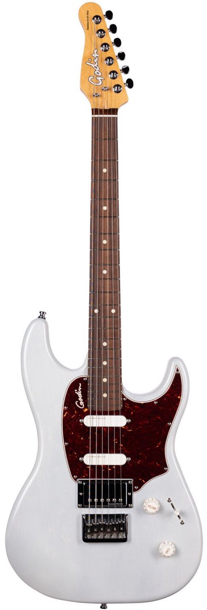 Godin Session R-HT PRO Carbon White elektrische gitaar met gigbag