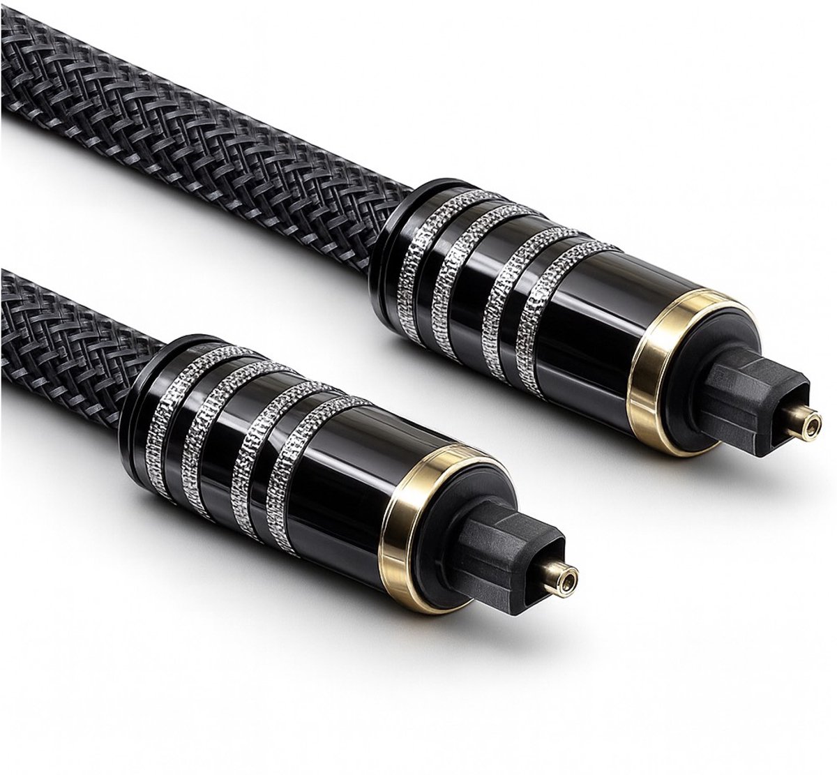 Optische kabel - Enkel afgeschermd - Toslink male - 2 meter - Zwart - Allteq