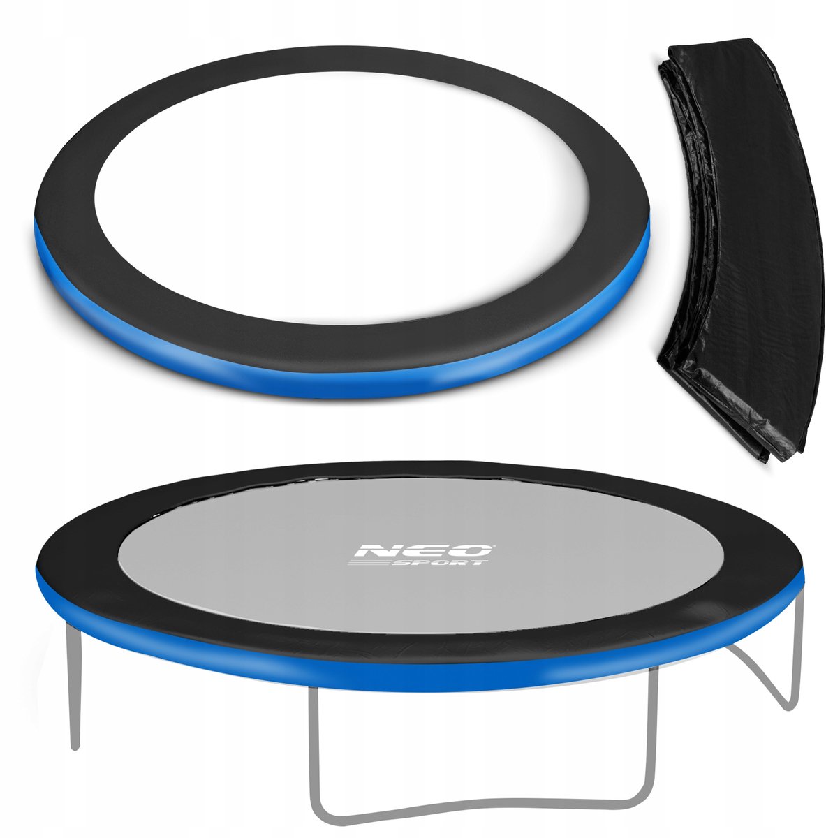 Trampoline veiligheidskraag 252 cm 8ft - Stevig schuim en duurzaam PVC