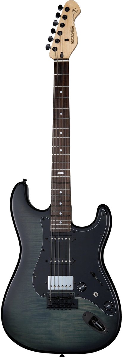 Mooer MSC31 Pro Guitar Grey Burst elektrische gitaar met gigbag
