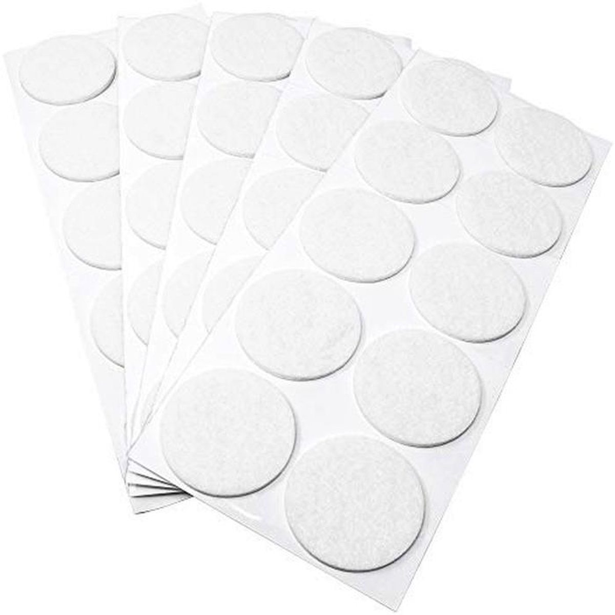 Viltglijders - Meubelbeschermers - Meubels Verplaatsen - Zelfklevend - Ø 45 mm - Wit