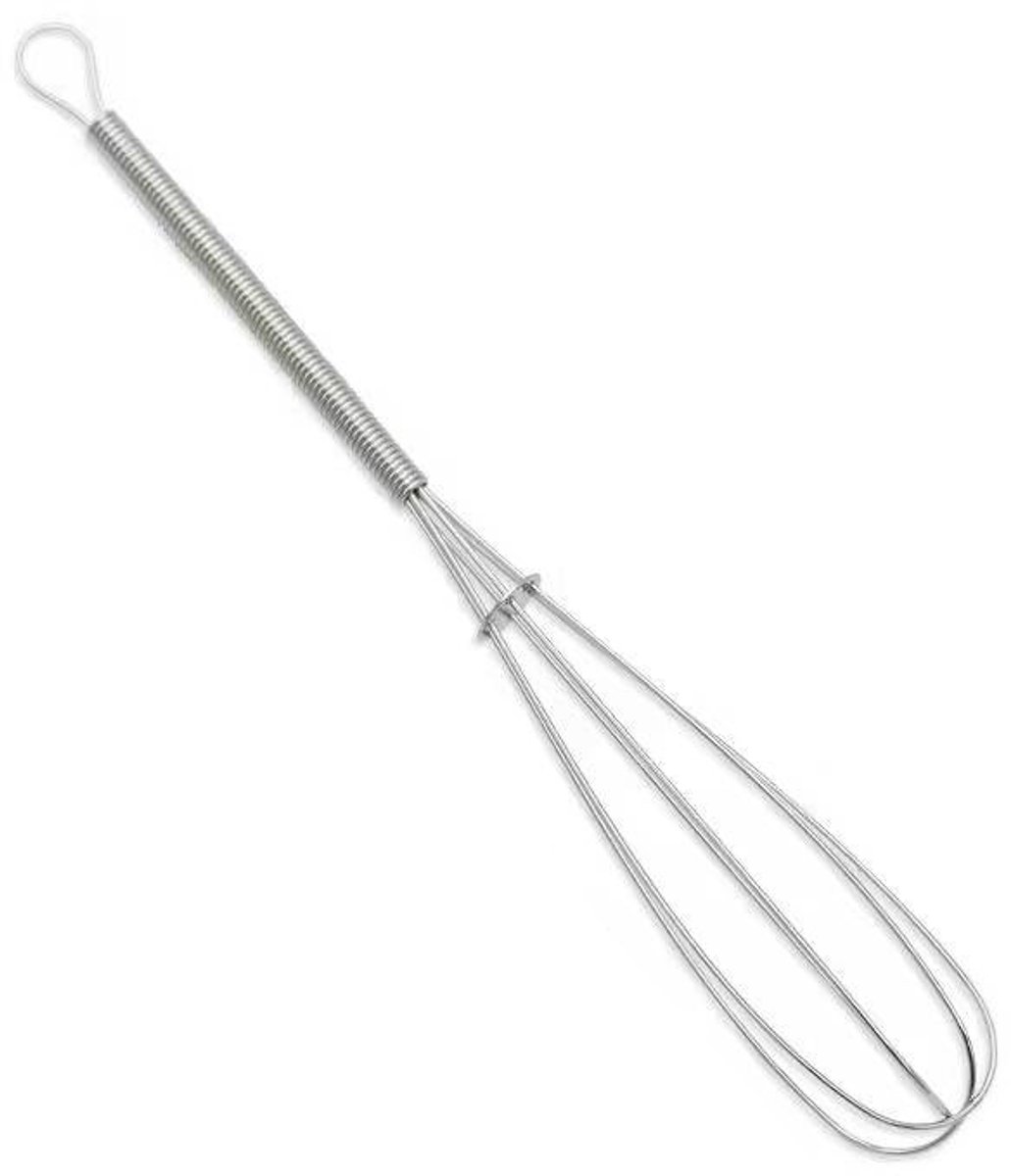Eierklopper - Eierklutser - Slagroomklopper - RVS - Met ophangoog - Staafmixer - Mixer - Melkopschuimer - Handmatig - Draadklopper - Kookgerei - 18cm×3.8cm - Zilver