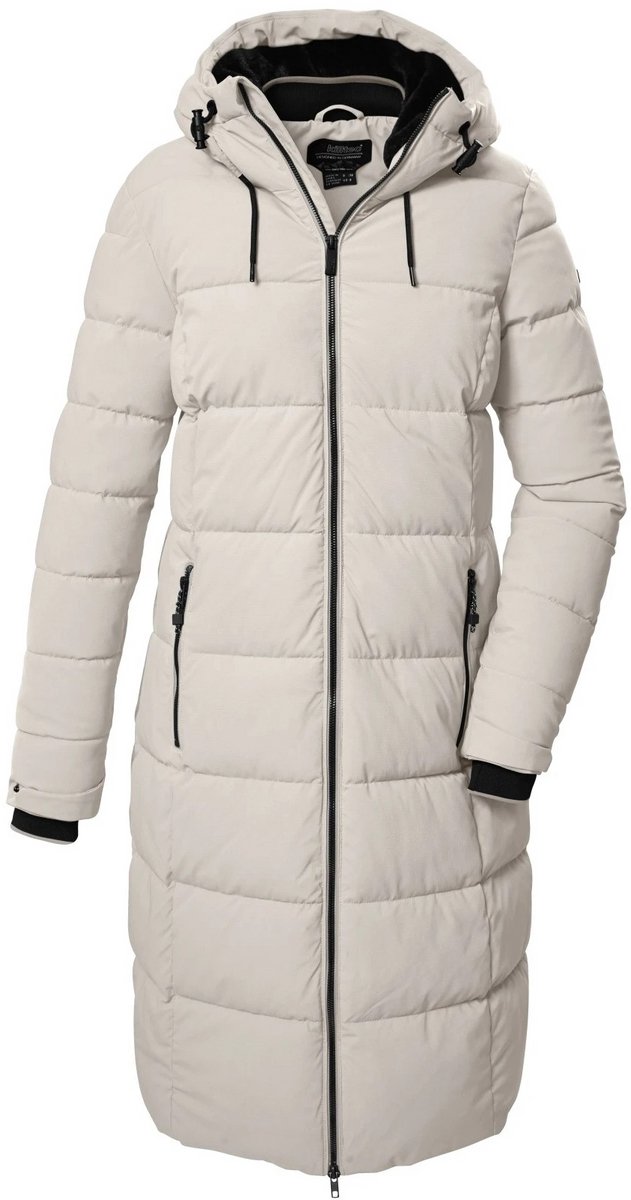 KOW 56 Womens Quilted Coat Creme