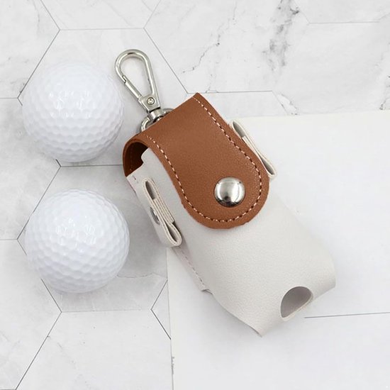 1 stuk, golftas, Golf，sportaccessoires，opberghoes voor haringen, opbergtas, heuptas, mini-versie, draagbare heuptas, geschikt voor buitensporten, bruin, 9,5*4,9*4,5 cm van Merkloos — afbeelding 4