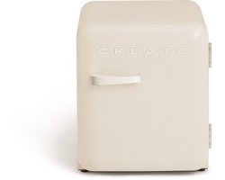 CREATE - Koelkast in retrostijl - Gebroken wit - Handvat Gebroken wit - FRIDGE RETRO 48L