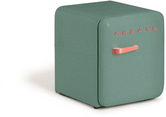 CREATE - Koelkast in retrostijl - Sage - Handvat Terracotta - FRIDGE RETRO 48L van create — afbeelding 3