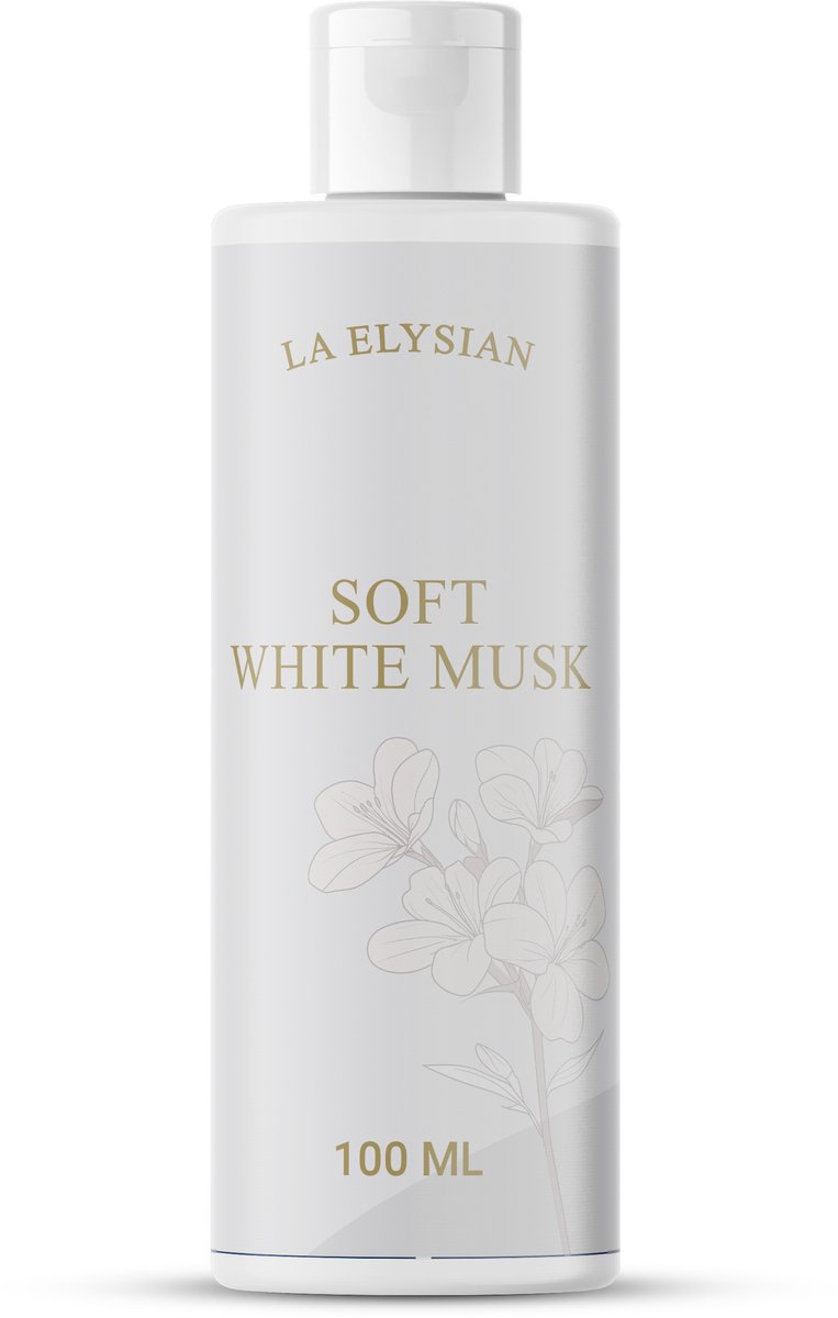 La Elysian Soft White Musk Wasparfum – 100ml - Inclusief Maatbeker