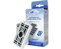 Eurofilter Microban hygiënefilter - 2 stuks - antibacterieel koelkast filter geschikt voor Whirlpool en Bauknecht - nr. C00629721 - 481248048172