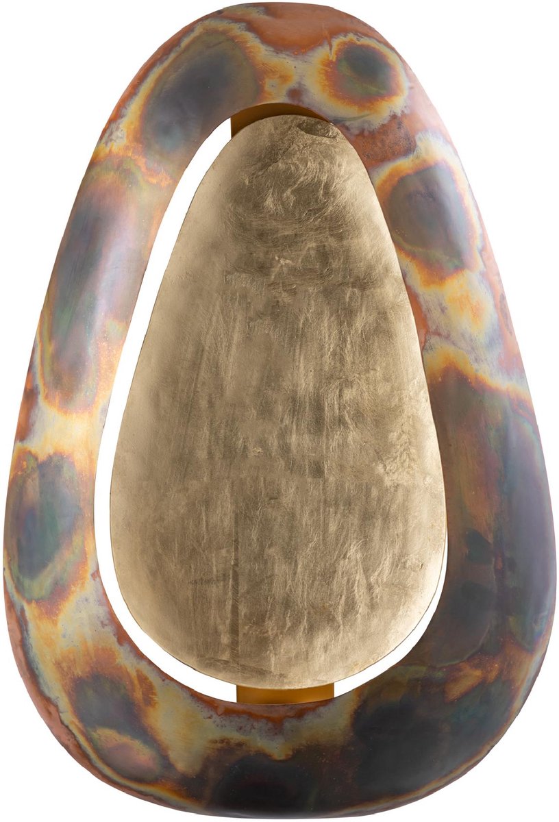PTMD Windlicht Magni - Bruin - 40.5x12x62cm