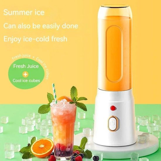 Jurrys Smoothie mixer - Draadloos - Draagbaar - Blender - Fruitpers - Elektrische - USB - Machine - Keuken - Compact van Jurrys — afbeelding 3