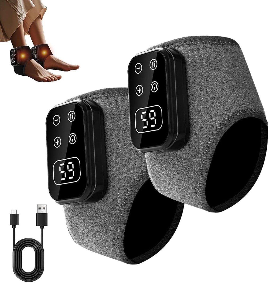 2 Foot Advanced Renew 3-in-1 Verwarmde Voetmassager met - 2 - €24,49